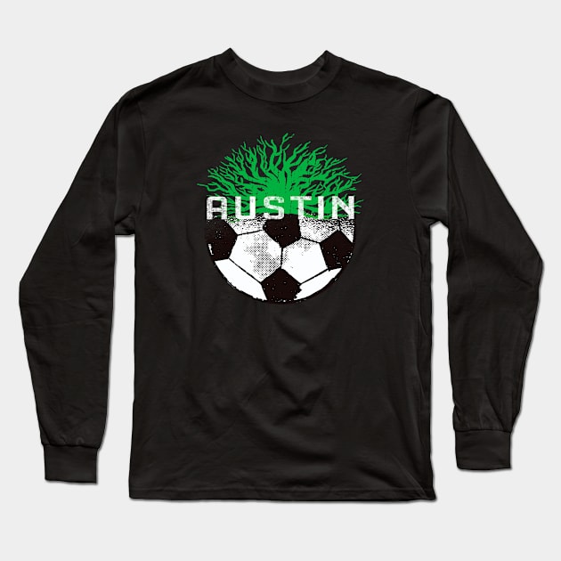 Austin soccer football jersey Long Sleeve T-Shirt by JayD World